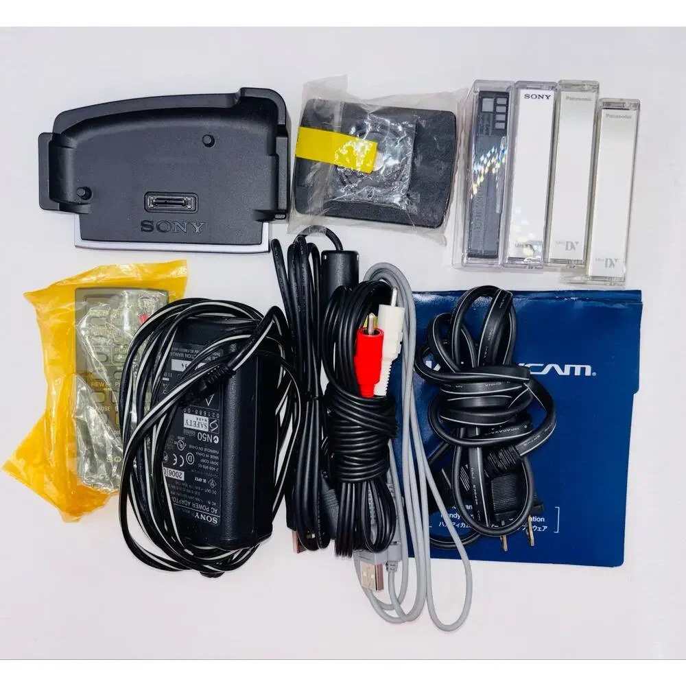 Sony Handy Cam DCR HC46 with Case, Charging Dock, and All Cords, 2006